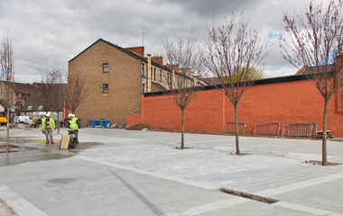 Work continues in Clydebank town centre
